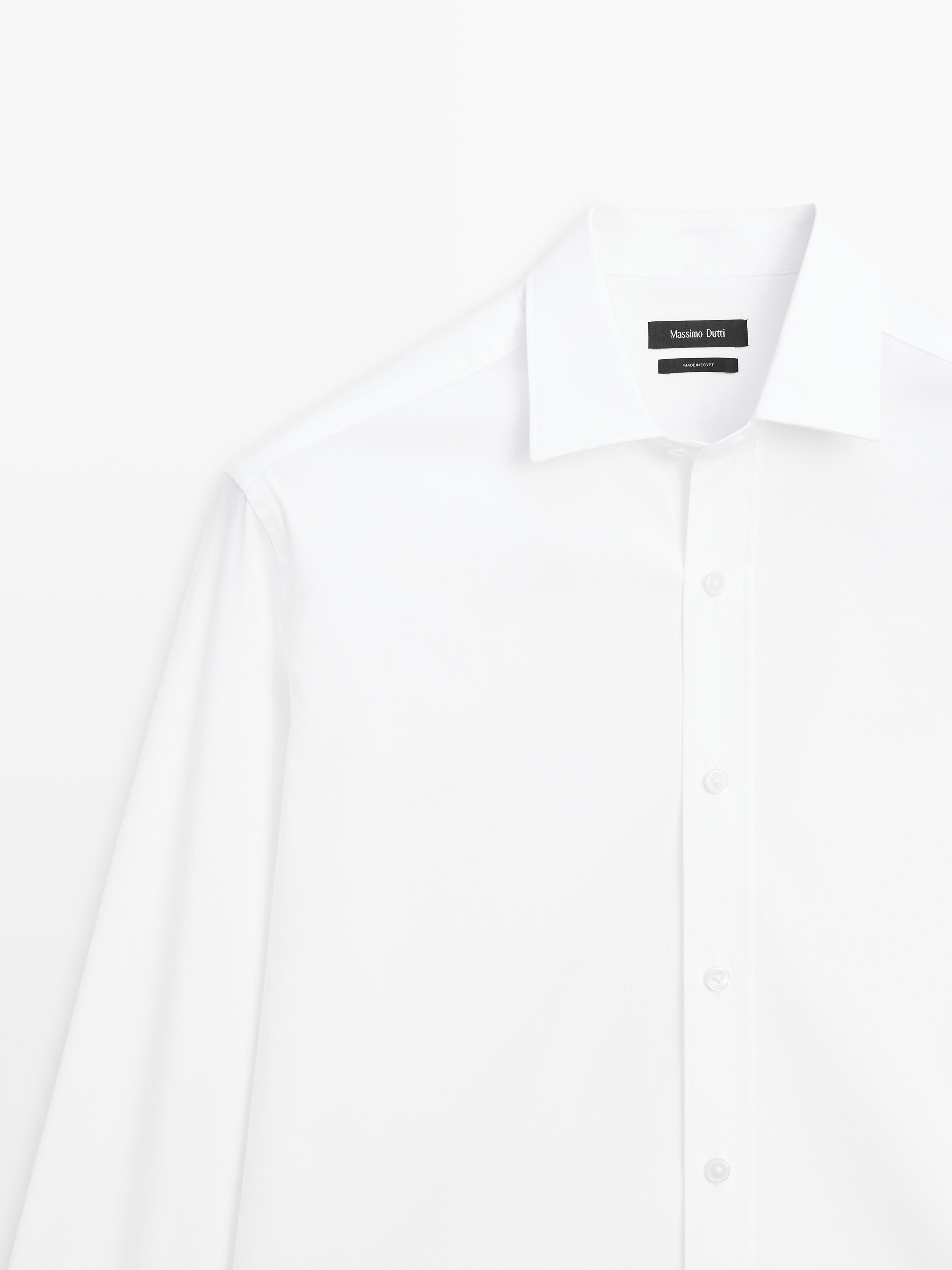 Regular fit stretch shirt